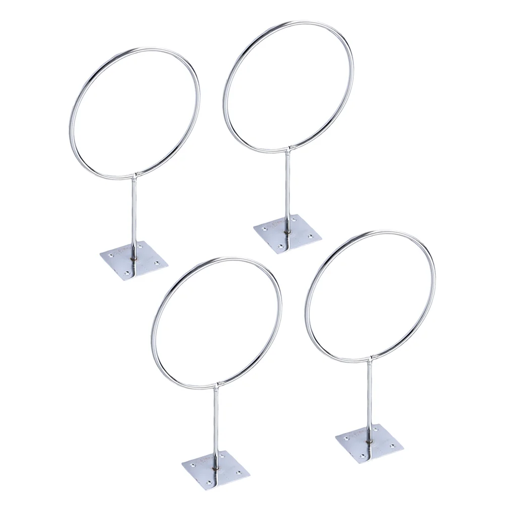 

4pcs Sports Wall Display Holder Basketball Soccer Wall Mount Rack Silver Showcase Bracket for Football