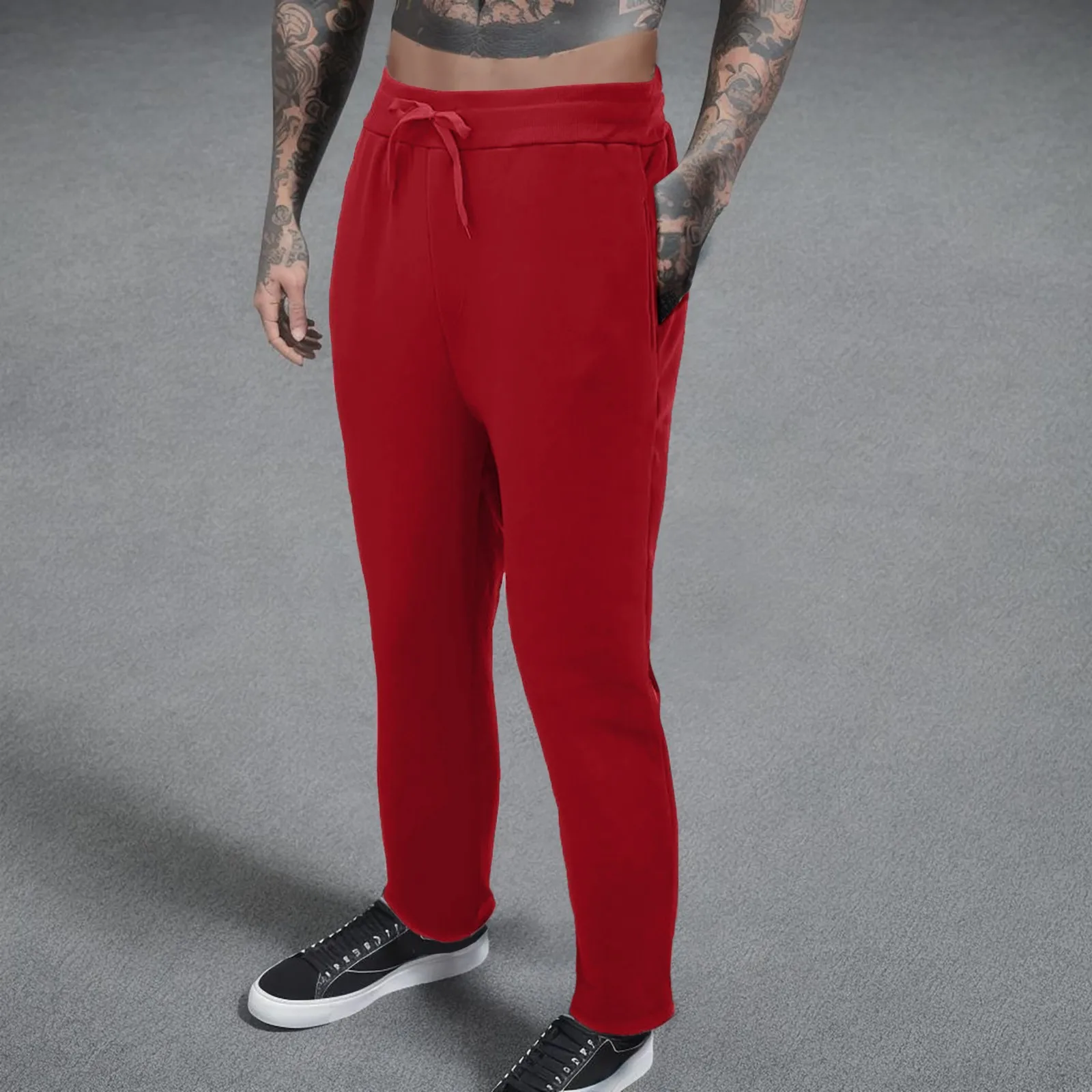 Повседневные спортивные Прямые хлопковые облегающие прямые трубы повседневные