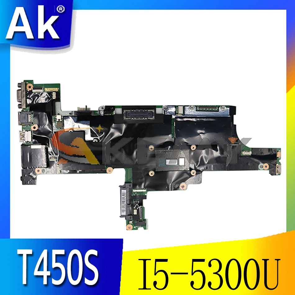 

Akemy AIMT1 NM-A301 For Lenovo Thinkpad T450S Laptop Motherboard CPU I5 5300U 4G RAM FRU 00HT748 00HT744 00HT746