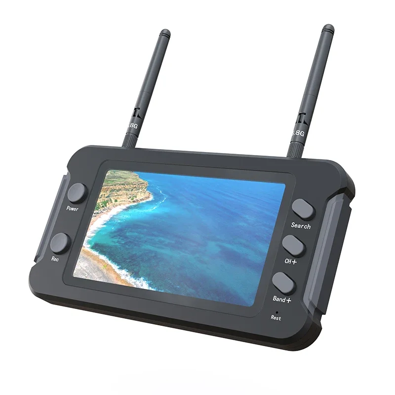 5 8G FPV-монитор с DVR 40CH 4 3-дюймовый ЖК-дисплей 16:9 NTSC/PAL Автоматический поиск