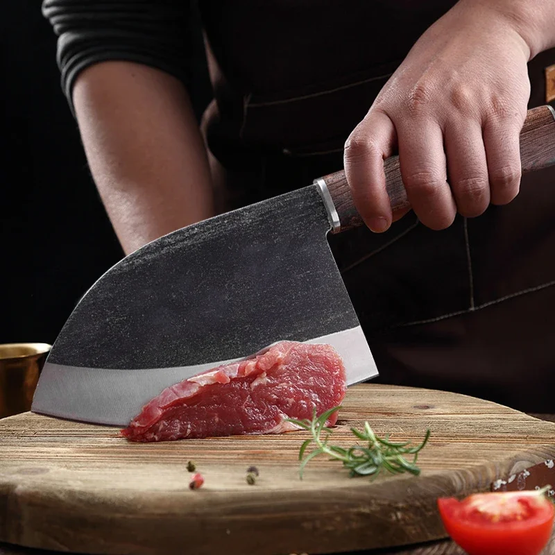 Кованый кухонный нож шеф-повара ножи из высокоуглеродистой стали для нарезки