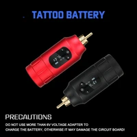 mini wireless tattoo power supply dc connector 1300mah high capacity oled screen fast charge rechargeable tattoo pen battery