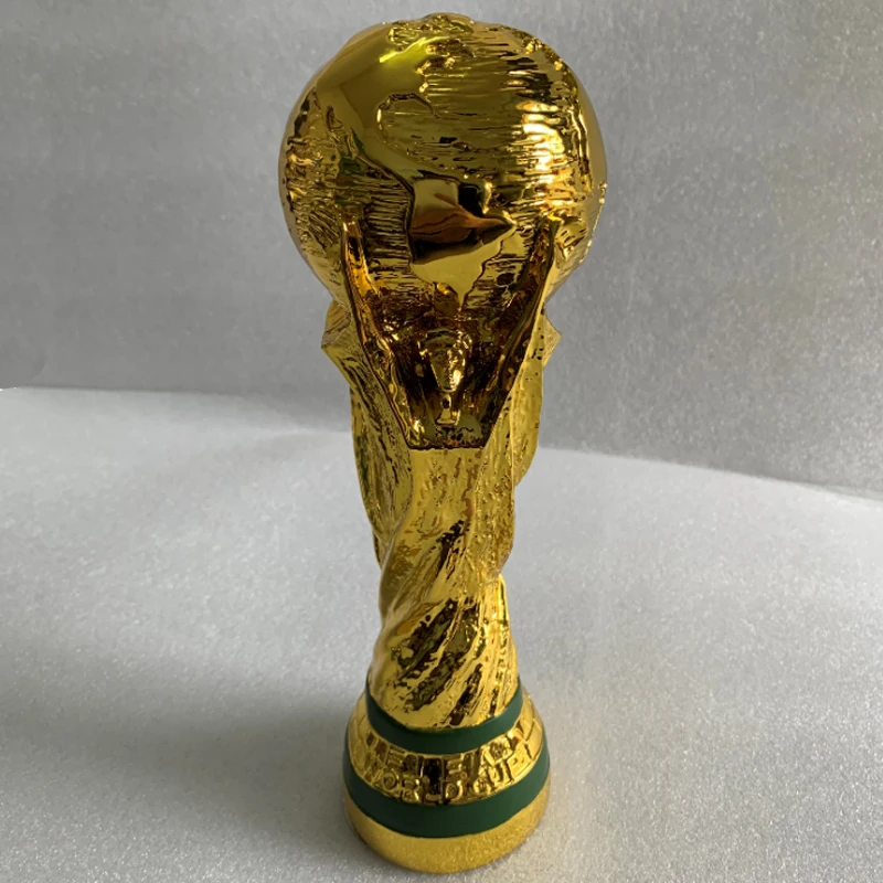 36 см золотые фигурки Кубок мира по футболу Женский талисман из смолы украшения