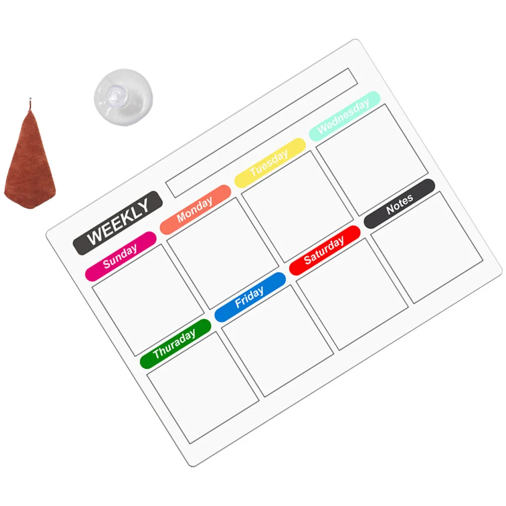 

1 Set Dry Erase Planner Board Magnetic Fridge Board Weekly Planning Board Magnetic Dry Erase Board