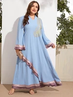 toleen oversize plus size women elegant maxi dresses 2022 winter large long sleeve abaya muslim party evening festival clothing