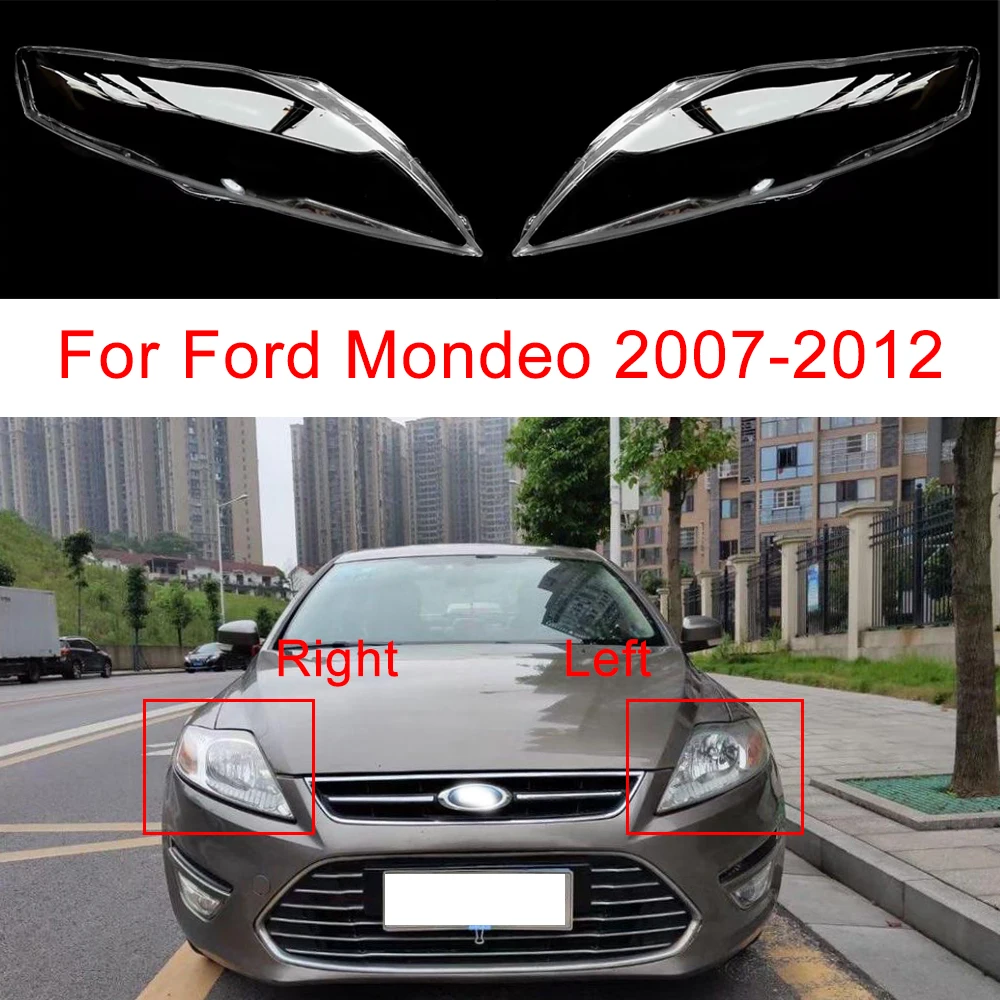 

Прозрачная крышка для налобного фонаря Ford Mondeo 2007-2012, абажур, лампа, маски, корпус налобного фонаря из оргстекла, замена оригинальных линз