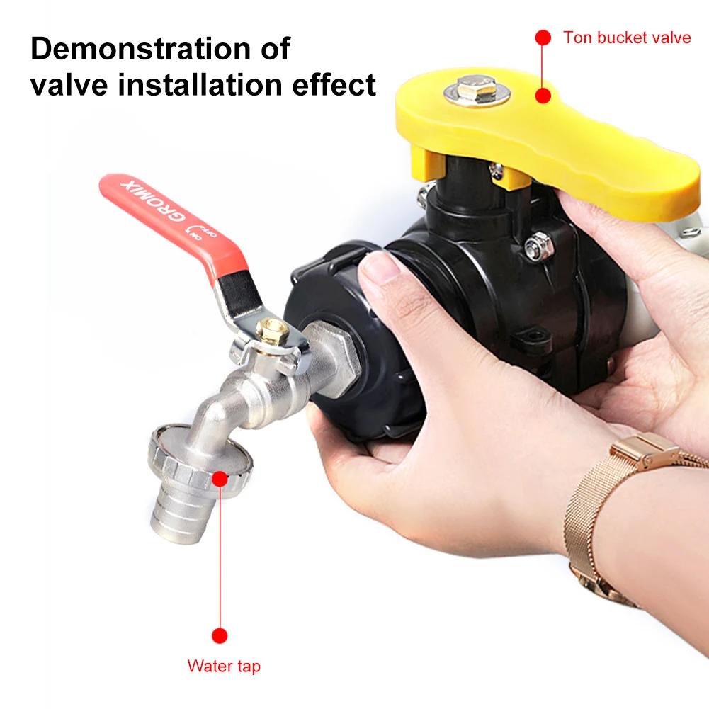 Универсальный адаптер для крана резервуара IBC 1000 л водяной муфты 1/2 дюйма 3/4