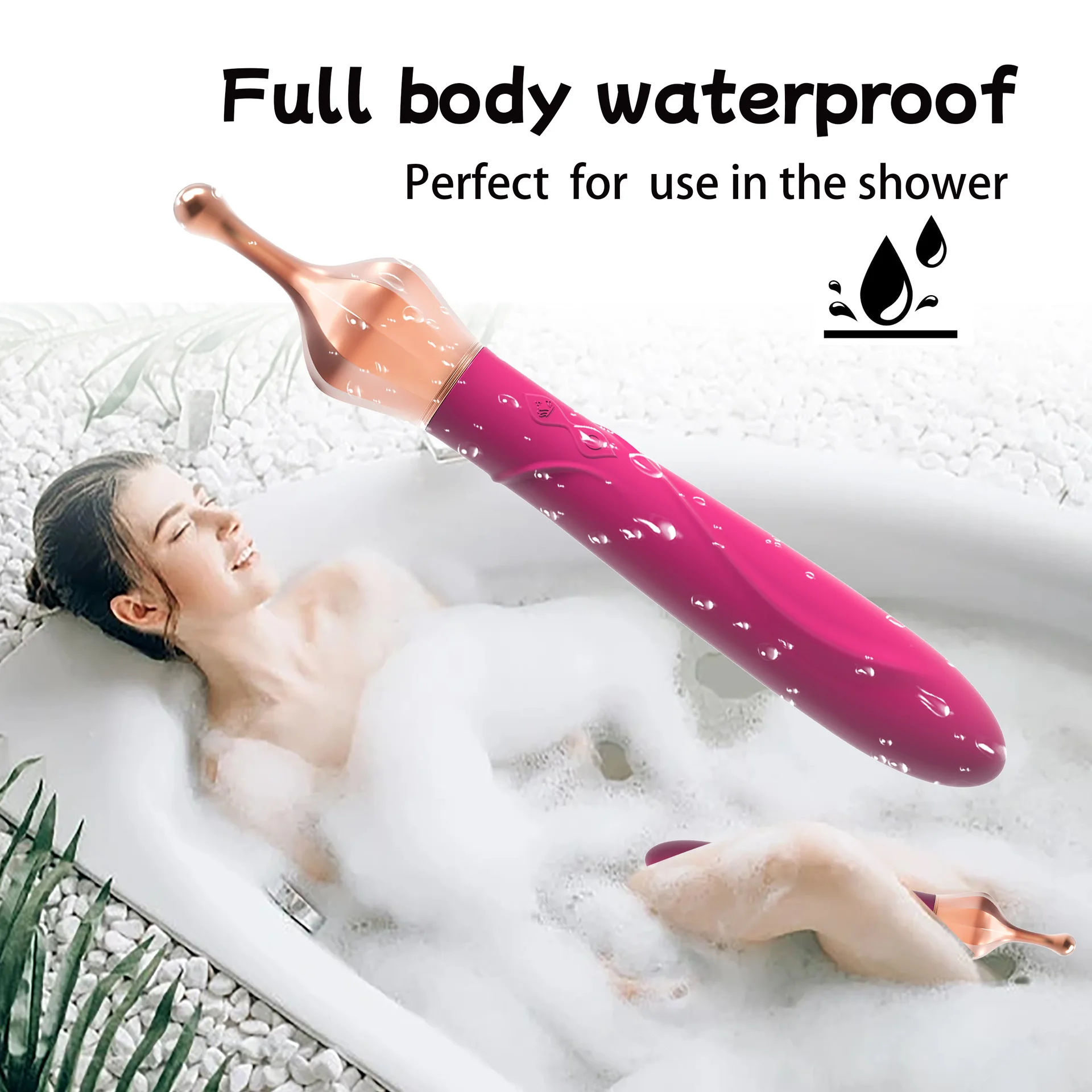 Новинка двухголовый вибрирующий стержень Мощный вибрационный массаж женское