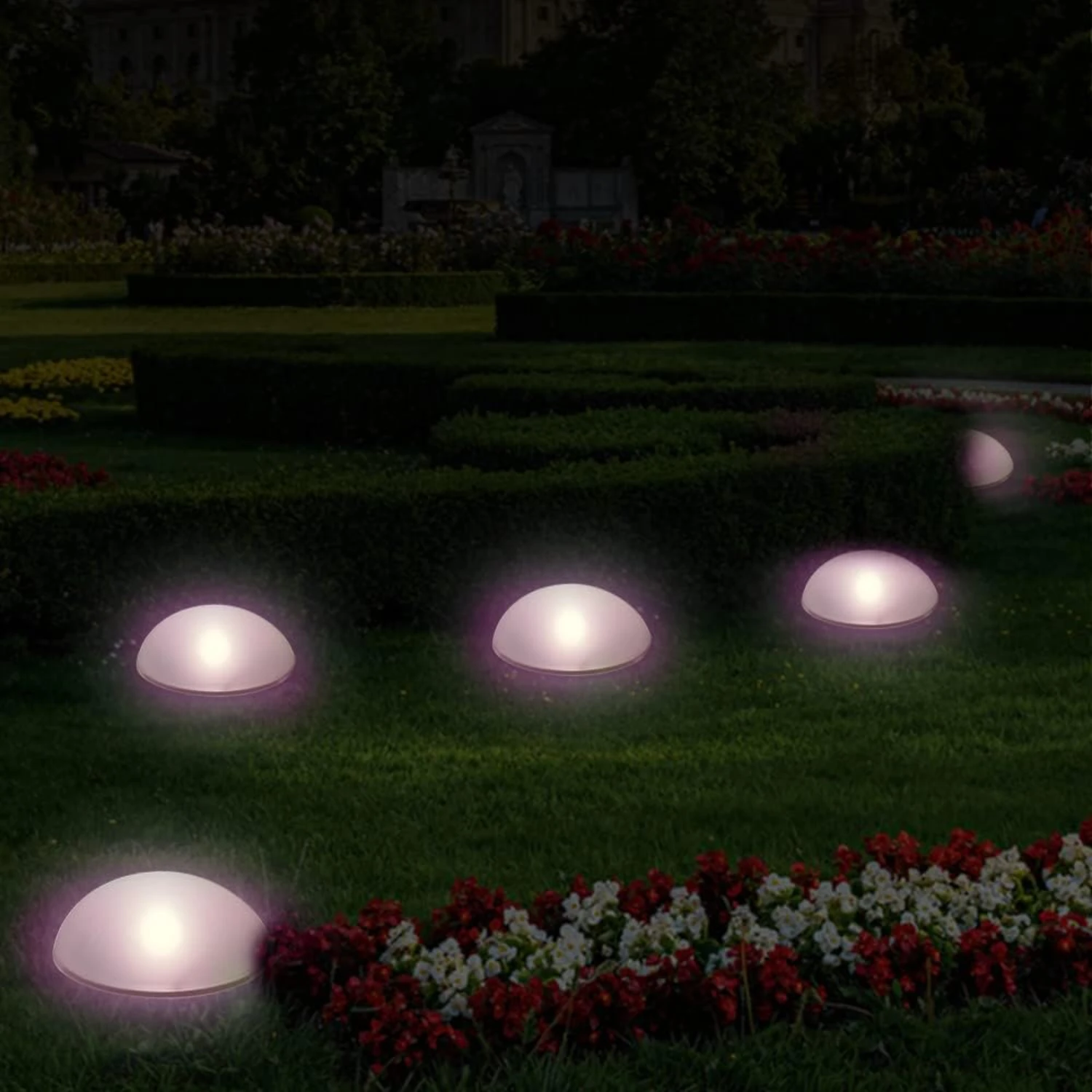 Bright and Colorful LED String Lights for Outdoor Decoration Parties - Set of 50 Bulbs Elegant Energy-Efficient Solar Po