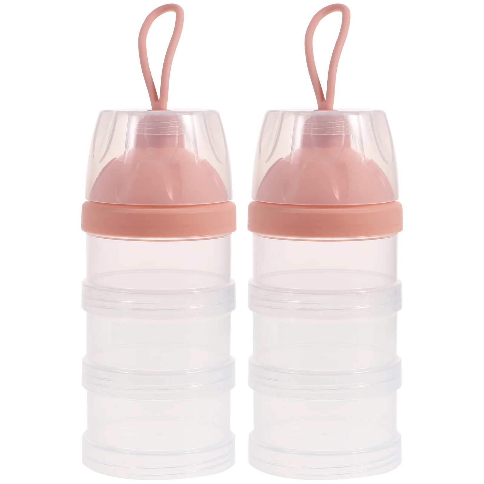 

2 Pcs Container Milk Powder Box Travel Snacks Containers Kids Dry Formula Dispenser Pp Baby Food