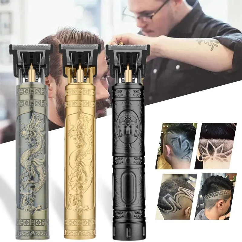 

2023 Vintage Hair ClipperT9 Cordless Electric Shaver Hair Cutting Machine For Men USB Hair Clipper Barber Beard Trimmer