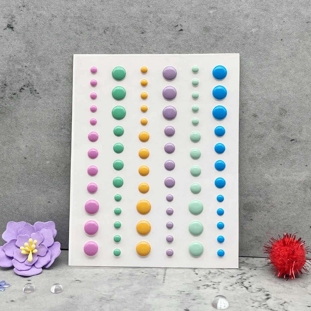 Полукруглая наклейка с плоским дном и жемчугом 5 шт./лот для скрапбукинга