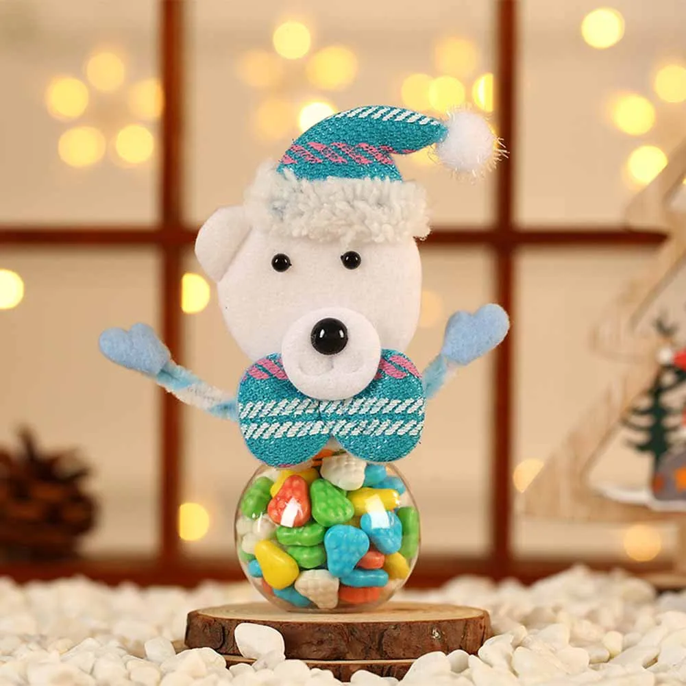 

Brand New High Quality Gift Holder Bottle Sweet Gift 12x10cm 4PCS Christmas Cloth/plastic Doll Bag Round/Heart