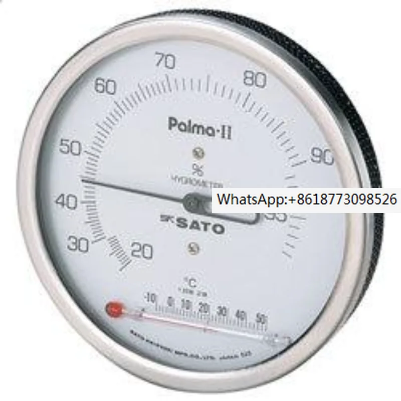 

Original genuine product; 7562-00 originally imported from Japan SATO Sato PALMA II dial thermometer and Hygrometer