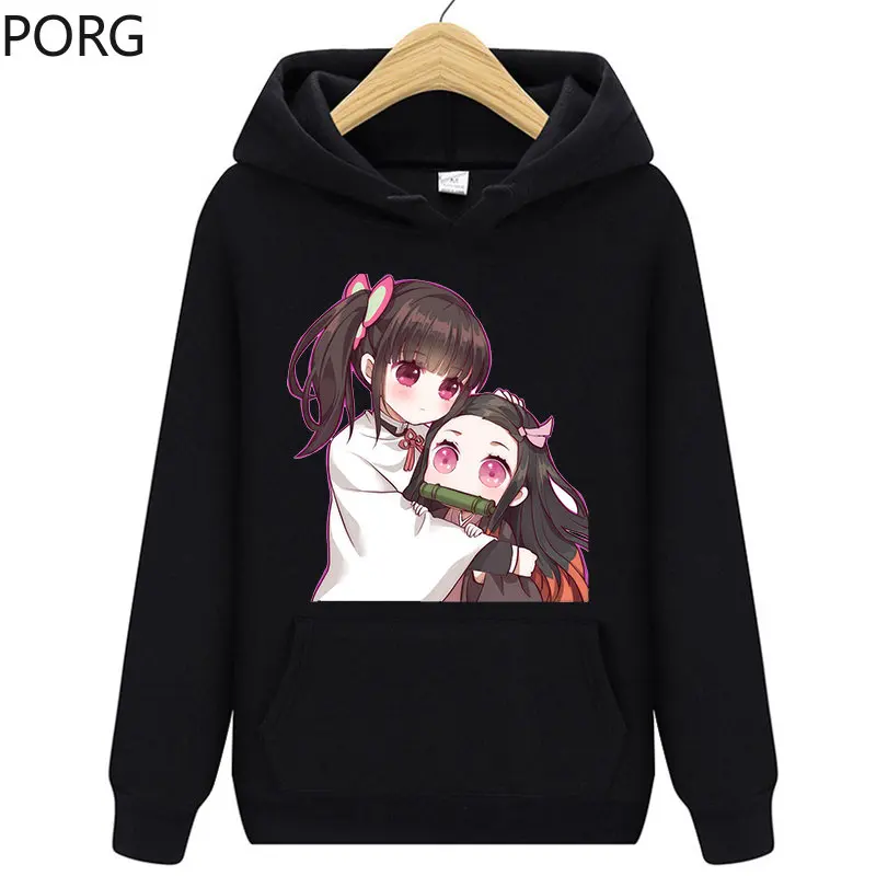 

Толстовка мужская с капюшоном, модное пальто с аниме принтом, худи, Женская толстовка, уличная одежда на осень и зиму с изображением рассекающих демонов