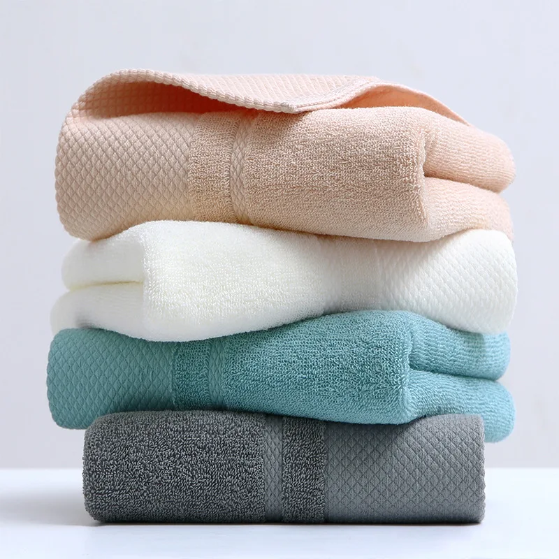 

100% Cotton High Quality Face Towels Set Bathroom Soft Feel Highly Absorbent Shower Hotel Bath Towel Multi-color 74x34cm