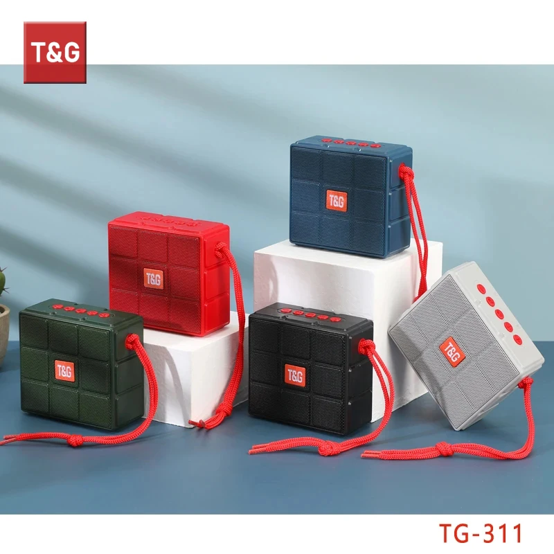 

TG311 New Mini Portable Bluetooth Speaker LED Light Bass SoundBox Loudspeaker Hi-fi Stereo Speakers TM Radio