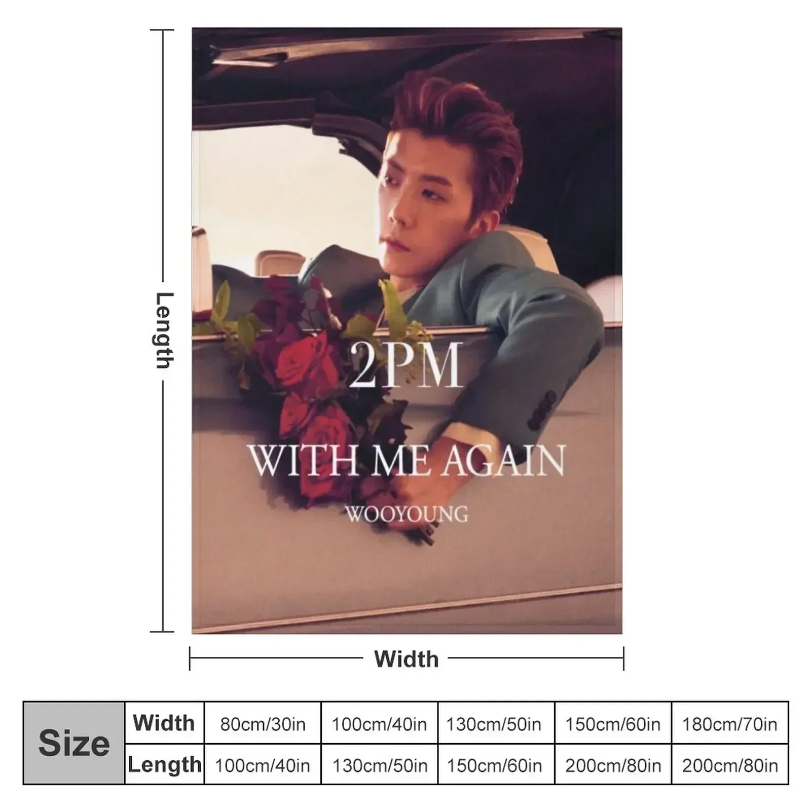 2PM With Me Again — одеяло WOOYOUNG милые одеяла в стиле манга