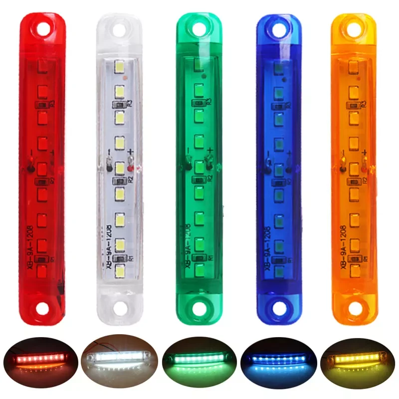 

LED Waterproof Side Warning Light Multicolor Truck Trailer Bus Van Lorry Width Lamp Signal Marker Bulb Lamp 12V 24V