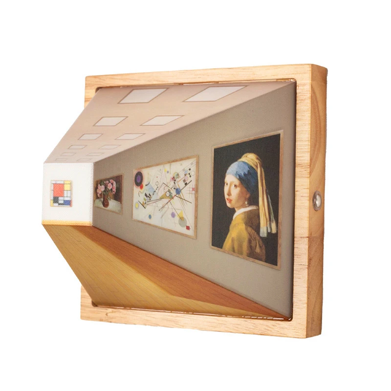 3D ночник с обнаженным глазом, настенный светильник, украшение для гостиной, спальни, деревянная перезарядка, атмосфера, настольная лампа, забавный подарок