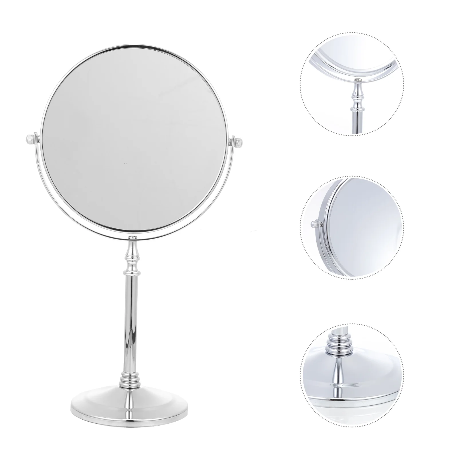 

Зеркало для туалетного столика практичное женское шикарное настольное двустороннее косметическое зеркало