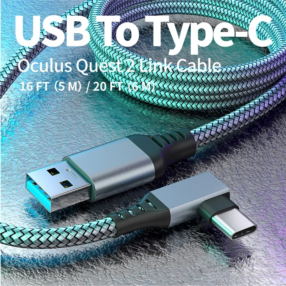 5 м зарядный кабель для линии передачи данных Oculus Quest 2/Quest Pro PC USB 3.2 Type C зарядное