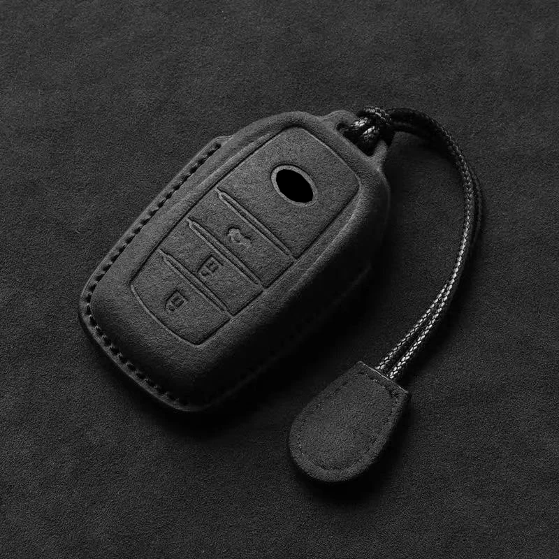 

Чехол Для Ключей Из Замши Для Toyota CHR, Hilux, Fortuner, Land Cruiser 200, Camry, Corolla, Crown, RAV4