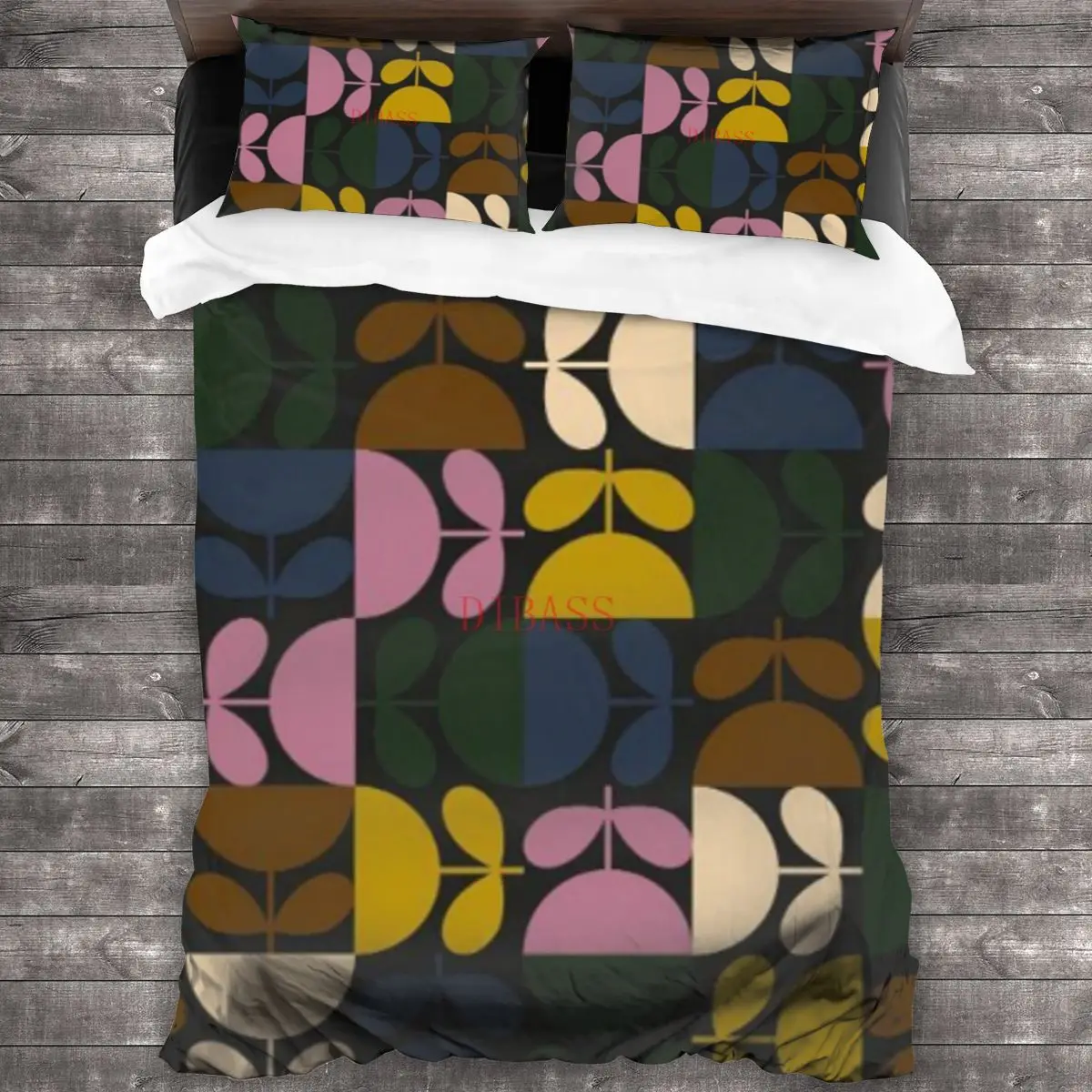 

Orla Kiely Multi Stem Soft Microfiber Comforter Set with 2 Pillowcase Quilt Cover With Zipper Closure