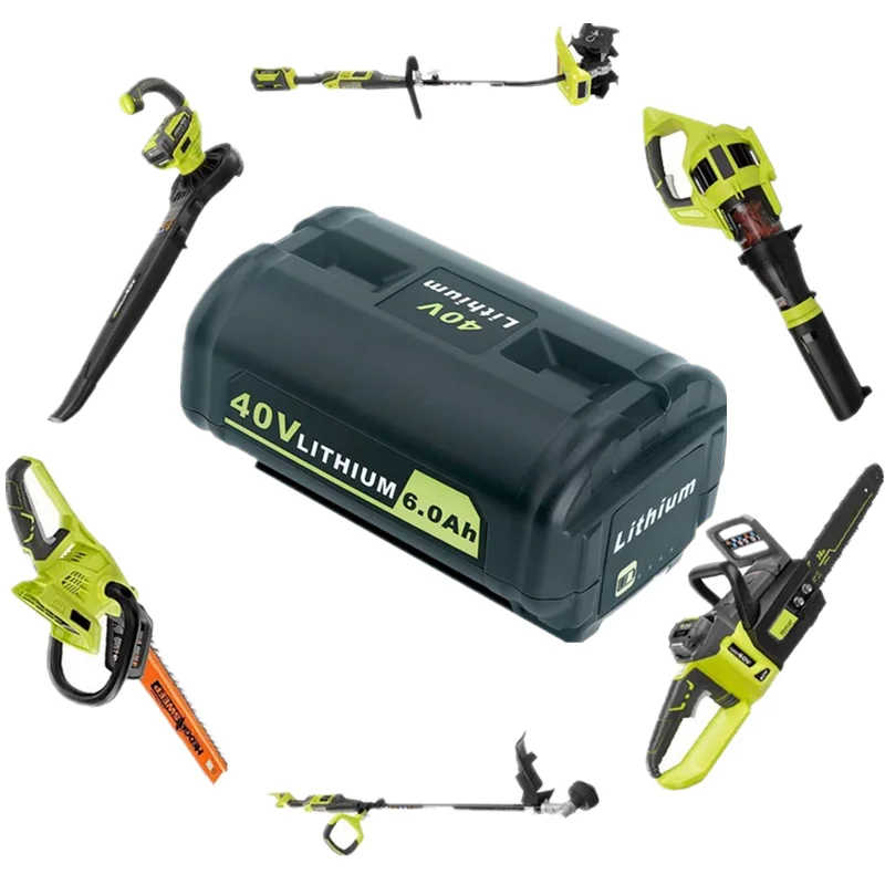 

6000mAh 40V Li-Ion Batterie f ür Ryobi RY40502 RY40200 RY40400 Ersatz Batterie OP4015 OP4026 OP40201 OP40261 OP4030