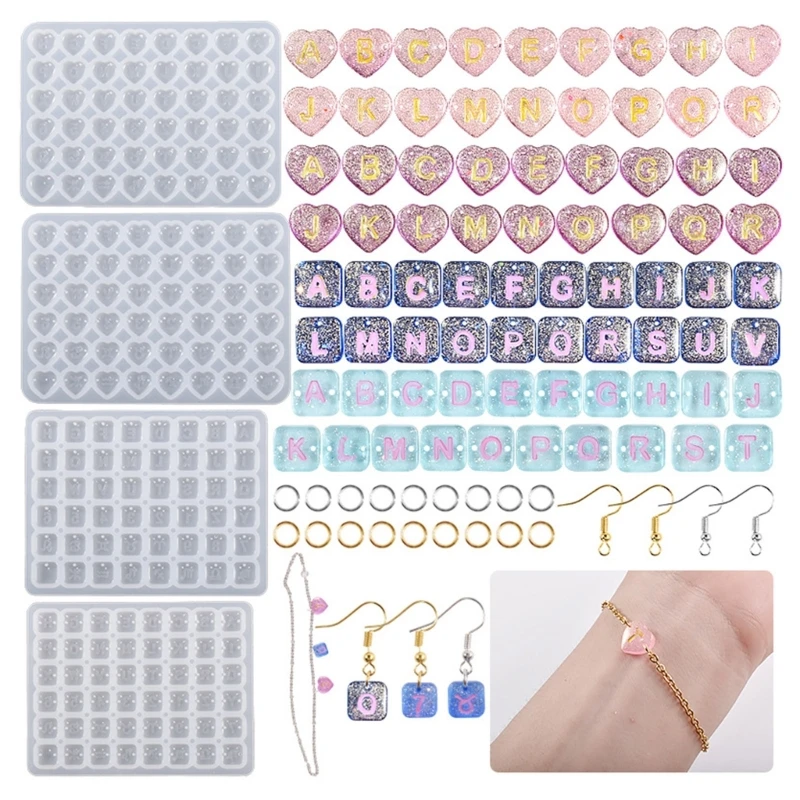 

Браслет на ногу с квадратным сердцем, буквами, цифрами и созвездиями