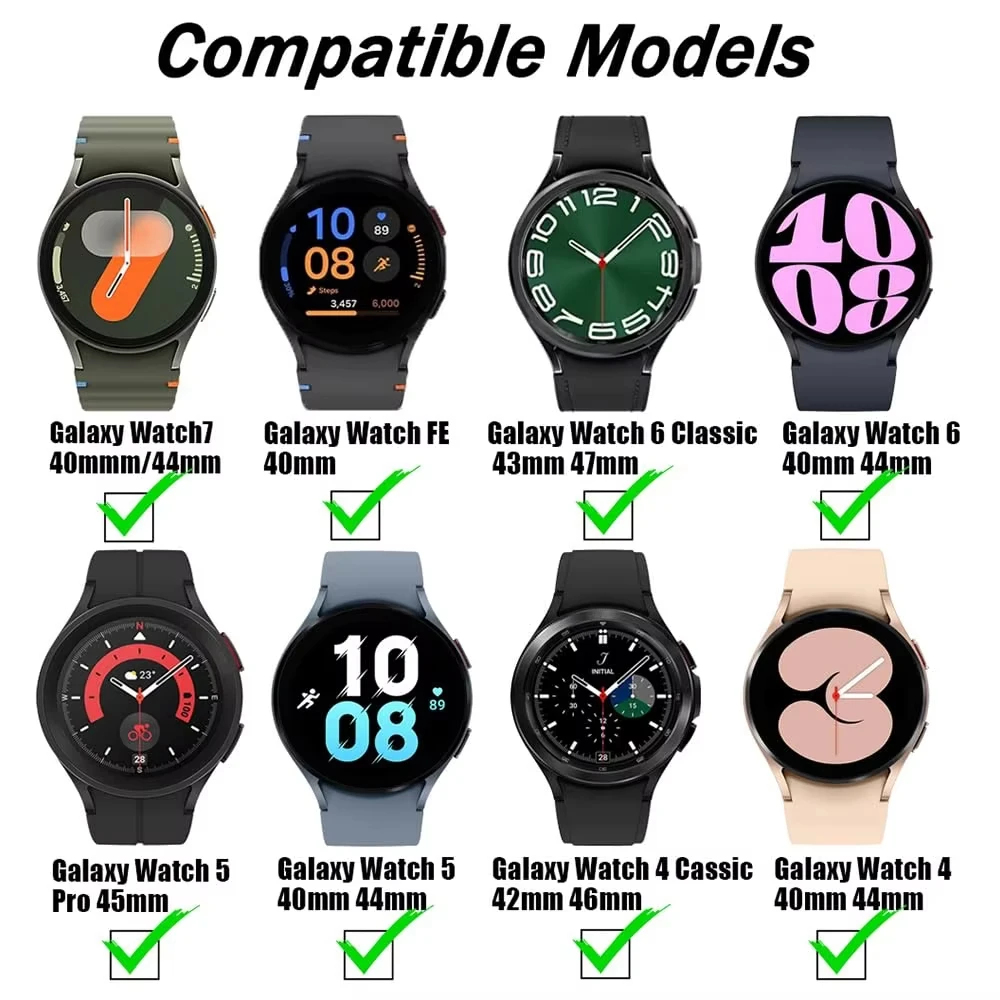 Миланский браслет без зазоров для Samsung Galaxy Watch 7, 6, 5, 4 (44 мм, 40 мм)  5 Pro, магнитный ремешок для Galaxy Watch 6, Watch 4 Classic (47 мм, 43 мм) (art.: 3920d95dfd44b) - 3920d95dfd44b