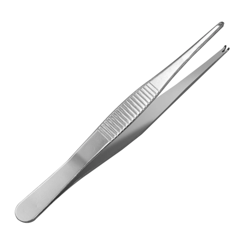 

Durability Toothed Tweezers with Hook Stainless Steel Construction Hand Tweezer
