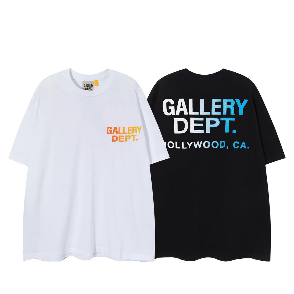 

New fashion summer GALLERYS T-shirt male hip-hop street cotton short-sleeved DEPTS sportswear short-sleeved letters casual