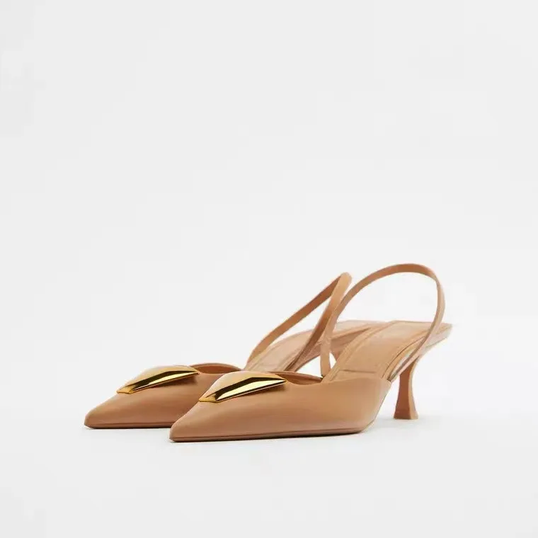 

Ladies New High-heeled Sandals 2022 Early Spring New Stiletto Shallow Cat Heel Women Shoes Formal Fashion Sandals Femme Zapatos
