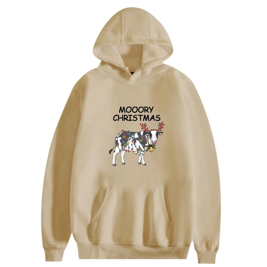 

Black MOOEY Christmas Custom Hoodies Sweatshirt Print Personalized Can Customize The Pattern You Want