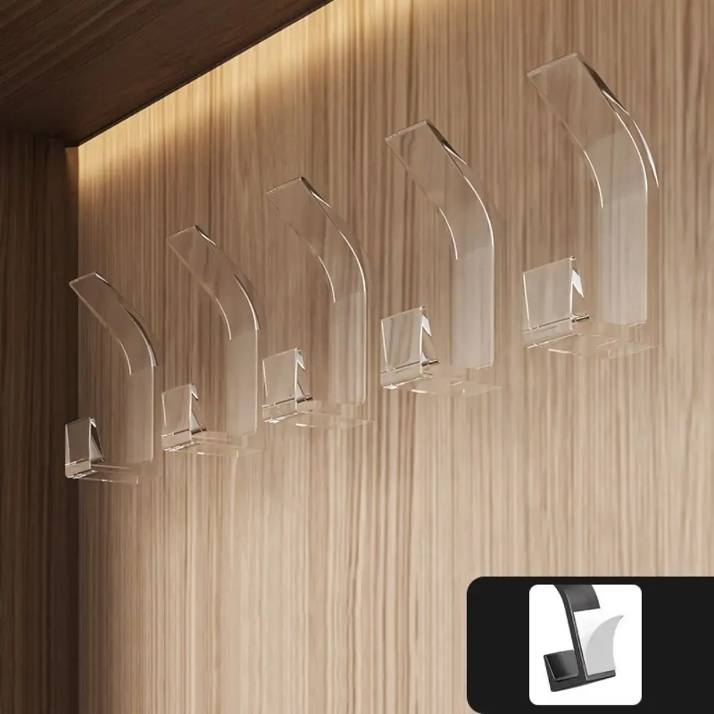 Настенные крючки 5 шт. Двойная Вешалка без сверления крючок для халата черный