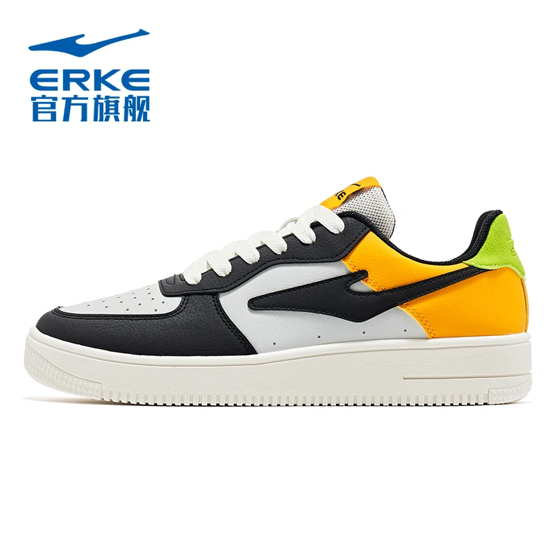 

Hongxing Erke board shoes men's shoes small white shoes 2022 autumn and winter new thick soled white leather shoes