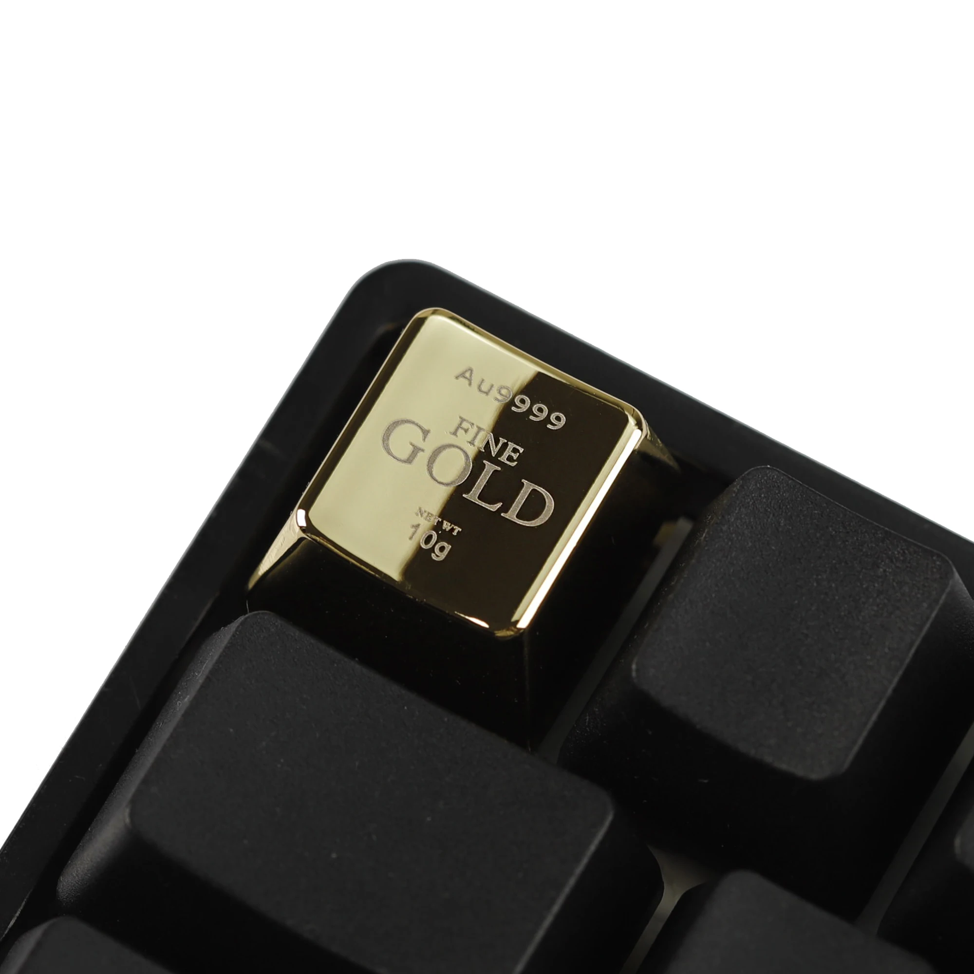 YMDK Gold Zinc Alloy Keycaps Personalized 2.25u Enter 1