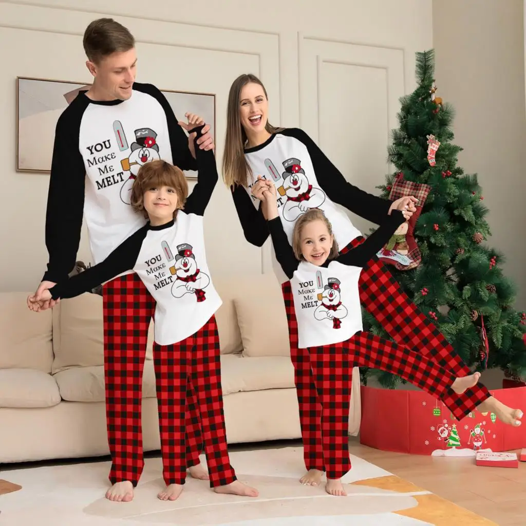 

Merry Christmas Family Pajamas Mother Father Kids Baby Matching Outfits 2023 New Year's Clothes Soft Homewear Pyjamas Xmas Look