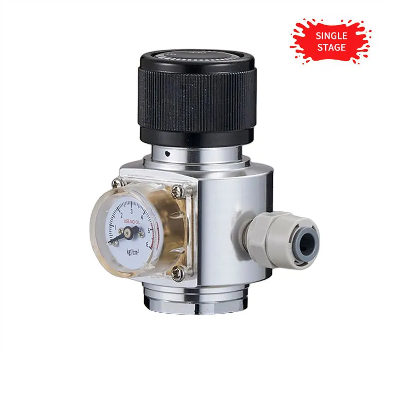 

Мини-регулятор CO2 для домашнего пивоварения, 160 PSI, регулятор давления газа, мини-регулятор CO2 с резьбой 3/8 дюйма