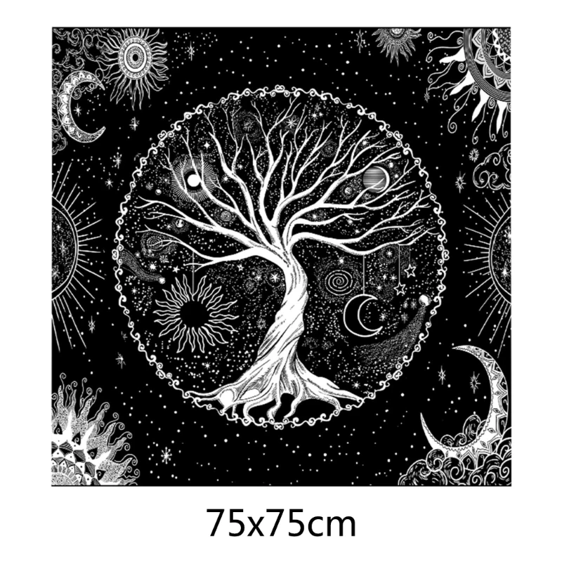 

Tarot Card Tablecloth 12-Constellation Pentacle Tablecloth Divination Tablecloth