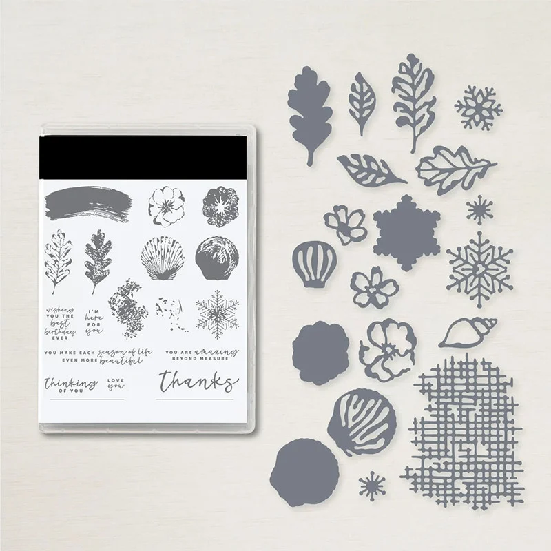 

Shell Metal Cutting Dies And Clear Stamps DIY Scrapbooking Diary Decorative Embossing Template Greeting Handcraft 2023 New