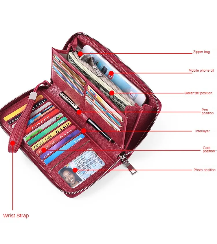 Rfid Leather Wallet for Women Free Initial Name Card Holder Storage Bag Fashion Men's Handbag Coin Purse Cards Organizer Leisure