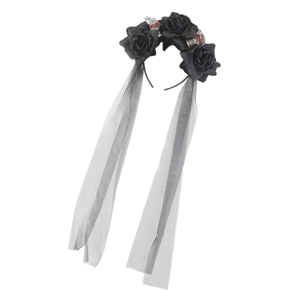 

Headbandhair Flowerhoop Rose Dead Headpiece Accessoriesday The Black Mexicangothic Headbands Headdress Partyheadwear Cosplay