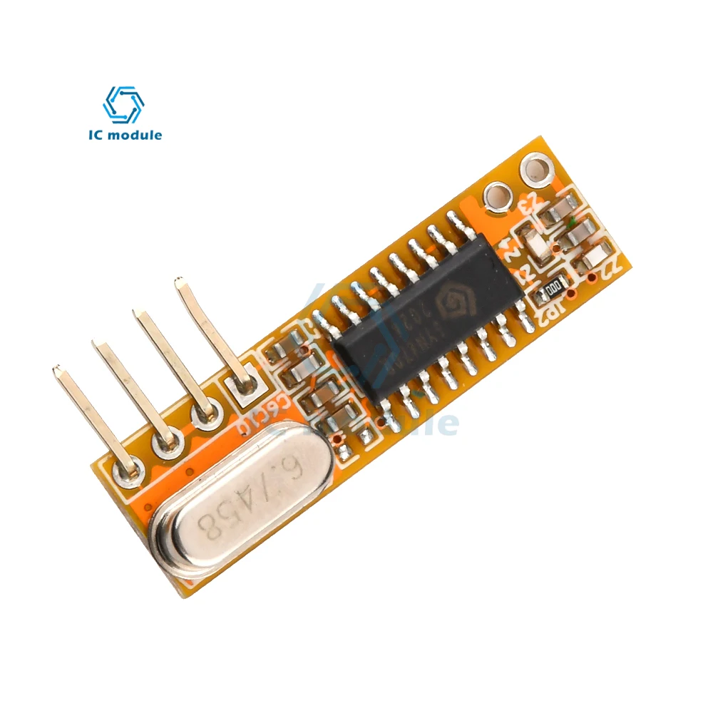 

RXB12 Superheterodyne Receiver 433MHZ Wireless Module 3.3V-5.5V Direct Replacement of Super regeneration anti-interference