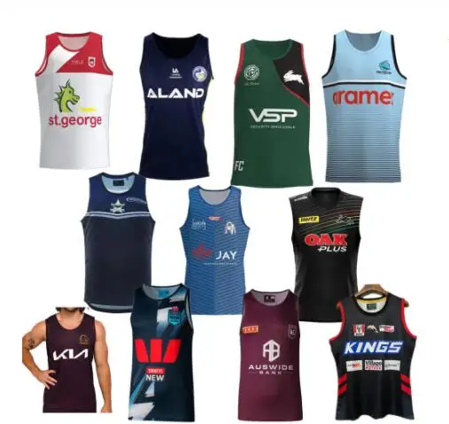 

Australia All teams rugby jersey singlet 2023 Broncos Parramatta Eels sharks Bulldogs cowboys Rabbitohs PANTHERS NSW QLD vest