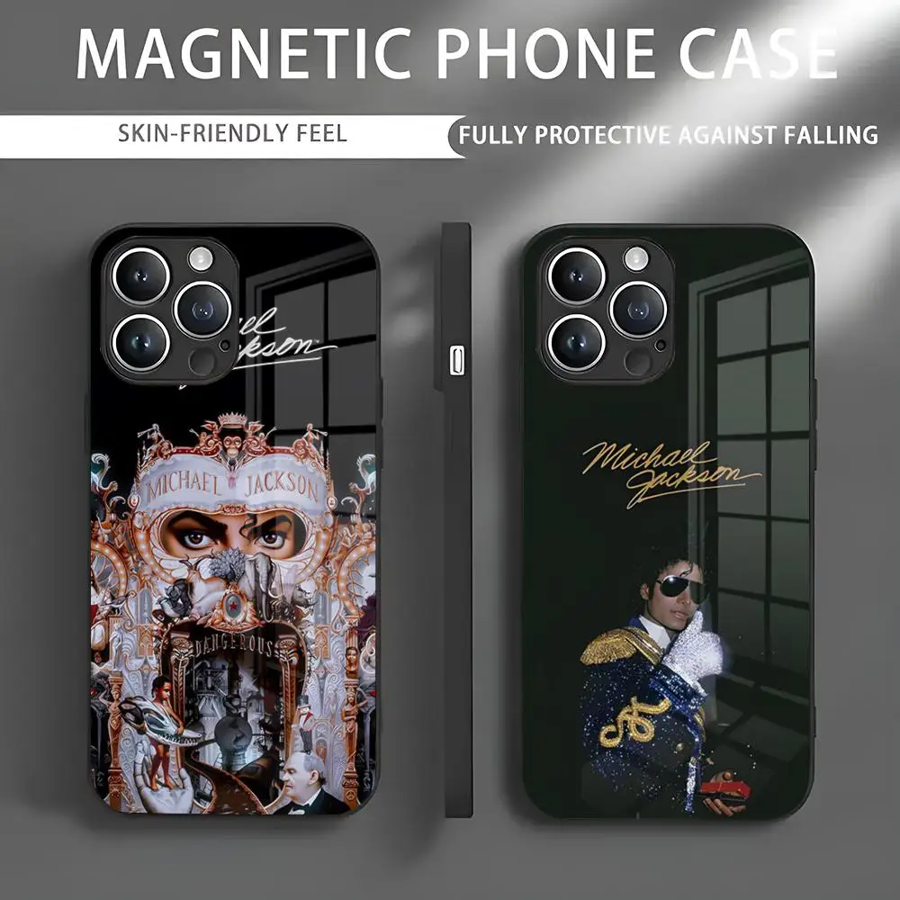 Чехол для телефона M-MichaelS J-Jackson Iphone 16 Pro Max Case 15 14 13 12 11 X XR XS XSMAX 8 Plus Mini Стеклянный