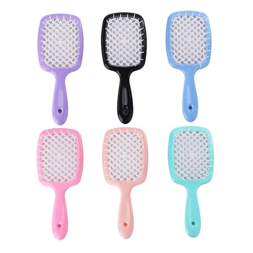 

Tangled Hair Brush Salon Hair Styling Tool Large Plate Massage Combs Hollow Out Hair Brushes Salon Barber Comb Hair Styling Tool