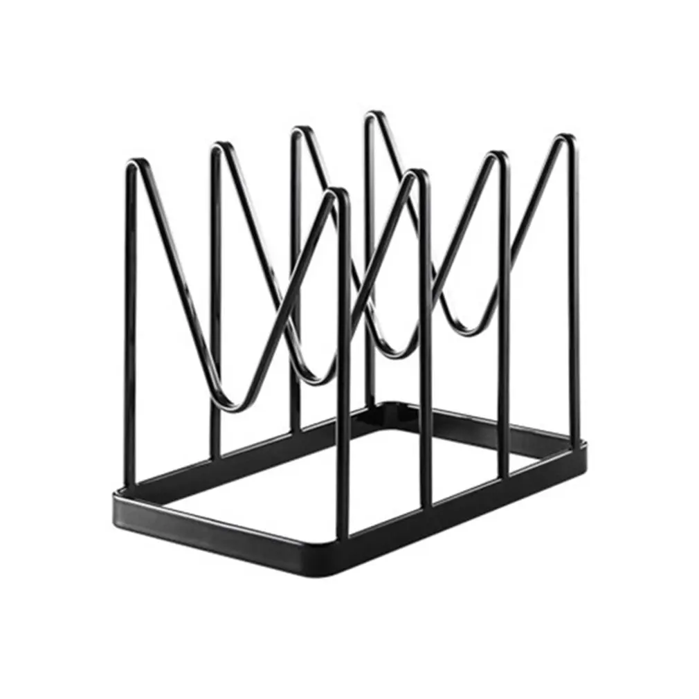 

Kitchen Organizer Pot Lid Rack Spoon Holder Pot Lid Shelf Cooking Dish Rack Pan Cover Stand Kitchen Storage Rack Accessories