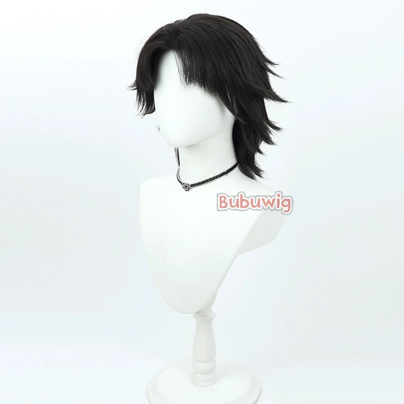 Bubuwig синтетические волосы Grigori Efimovich Rasputin парики для косплея Fate FGO короткие черные